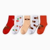 Набор детских носков KAFTAN Чебурашка 5 пар, р-р 16-18 см