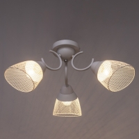 Люстра "Грэйс" 3х60Вт Е27 Белый 56х56х28см Люстра "Грэйс" 3х60Вт Е27 Белый 56х56х28см