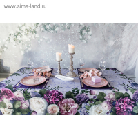 Скатерть "Этель" Цветочный этюд 110х150 см, 100% хлопок, саржа 190 гр/м2