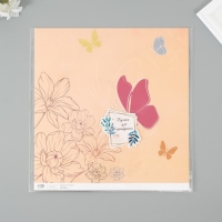 Бумага для скрапбукинга "Бабочки с цветами" плотность 180 гр набор 5 шт 30,5х32 см Бумага для скрапбукинга "Бабочки с цветами" плотность 180 гр набор 5 шт 30,5х32 см