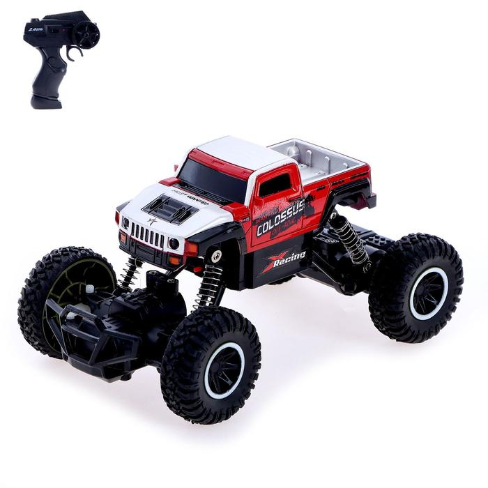 Джип радиоуправляемый &laquo;Пикап&raquo;, работает от аккумулятора, цвет красный