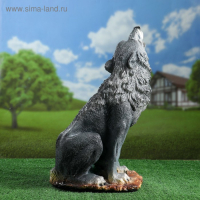 Садовая фигура "Волк воющий" 19х30х52см Садовая фигура "Волк воющий" 19х30х52см