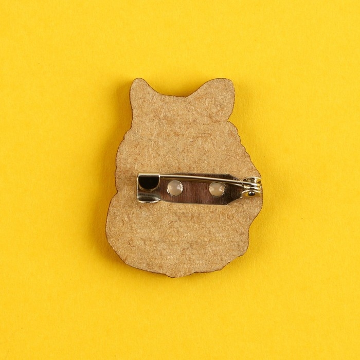 Значок деревянный &laquo;Хомяк &raquo;, серия мемы , 2,6 х 3,3 см