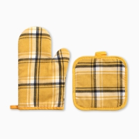 Кух.набор 2 пр. Этель Клетка цв.желтый прих.17*17см, варежка-прихв. 26*16см,100%п/э Кух.набор 2 пр. Этель Клетка цв.желтый прих.17*17см, варежка-прихв. 26*16см,100%п/э