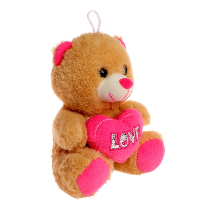 Мягкая игрушка &laquo;Мишутка с сердцем&raquo;, цвет розовый