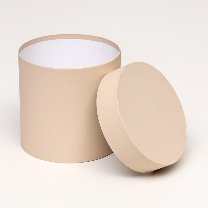 Набор шляпных коробок 5 в 1, коричневый, 23 х 23-15 х 15 см