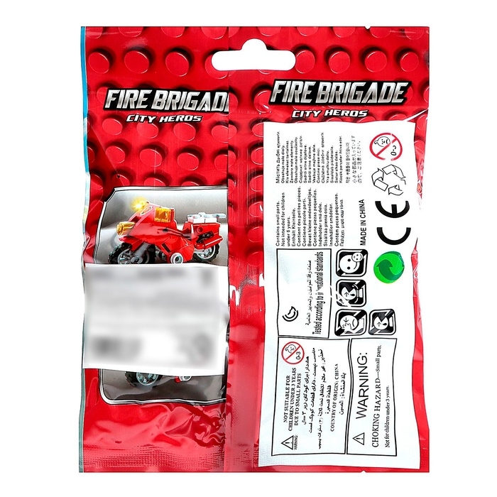 Конструктор &laquo;Пожарный байк&raquo;, 28 деталей