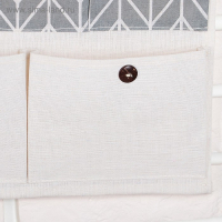 Органайзер подвесной с карманами «Зигзаг», 7 отделений, 49×35 см, цвет серый Органайзер подвесной с карманами «Зигзаг», 7 отделений, 49×35 см, цвет серый