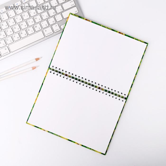 Скетчбук в твердой обложке на гребне Аavocado А5, 80 л, 100 г/м