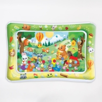 Акваковрик надувной развивающий водный коврик &laquo;Веселые Зверята&raquo;, 80х50 см, Крошка Я