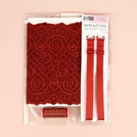 Набор для пошива нижнего белья, цвет бордовый Набор для пошива нижнего белья, цвет бордовый