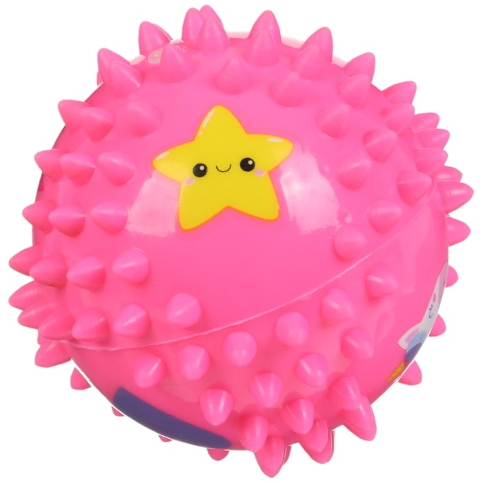 Развивающий тактильный мячик Развивающий тактильный мячик "Принцесса", диаметр 9 см, с пищалкой, в пакете, Крошка Я