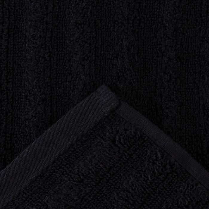 Полотенце махровое Этель "Waves" чёрный, 70х130 см, 100% хлопок, 460 гр/м2