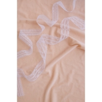 Кружево капроновое, 30 мм &times; 10 &plusmn; 1 м, цвет белый