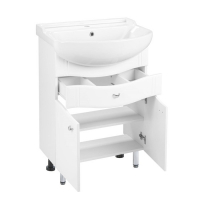 Комплект мебели: Тумба "Тура 60" + раковина "Амур 60", 60 х 45,5 х 82 см