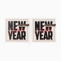 Набор подарочный "New Year" плед, носки (2 пары), термостакан