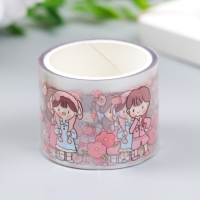 Клейкая лента пластик "Девочки" набор 4 шт + закладка шир. 1,5/2/3 см дл. 2 м 4хх4х10 см Клейкая лента пластик "Девочки" набор 4 шт + закладка шир. 1,5/2/3 см дл. 2 м 4хх4х10 см