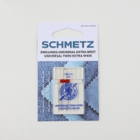 Игла для бытовых швейных машин, двойная, универсальная, №100/6 Игла для бытовых швейных машин, двойная, универсальная, №100/6