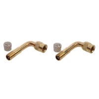 Удлинитель вентиля TORSO, металлический, угол 90&deg;, набор 2 шт