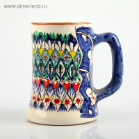 Кружка Риштанская Керамика "Узор", 500 мл, синий микс Кружка Риштанская Керамика "Узор", 500 мл, синий микс