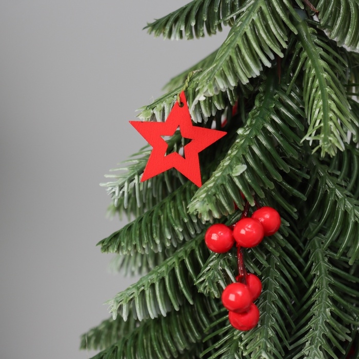 Ёлка декор Ёлка декор "С ягодками, в горшочке" 33х8,5 см