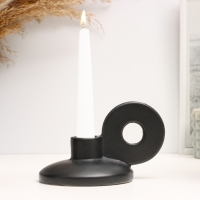 Подсвечник "Лео" черный глянец, 8х13х10см Подсвечник "Лео" черный глянец, 8х13х10см