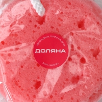 Губка для тела Доляна Cookie, 11,5×5 см, цвет розовый Губка для тела Доляна Cookie, 11,5×5 см, цвет розовый