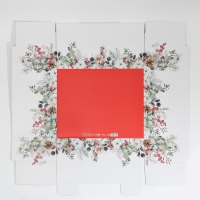 Коробка подарочная новогодняя складная &laquo;Новогодняя акварель&raquo;, 31,2 х 25,6 х 16,1 см, Новый год