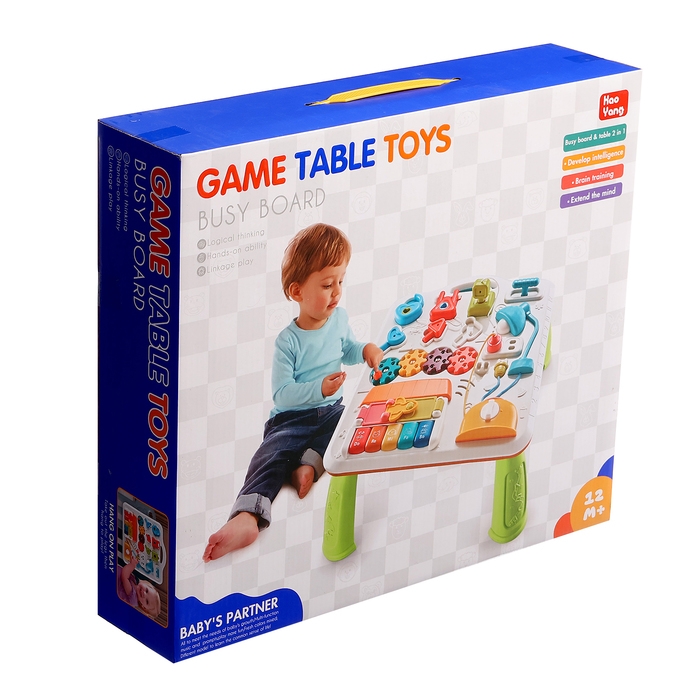 Развивающий столик-бизиборд &laquo;Умный малыш&raquo;, звуковые эффекты, работает от батареек