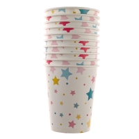 Набор бумажной посуды одноразовый Звезды», 10 стаканов, 10 тарелок Набор бумажной посуды одноразовый Звезды», 10 стаканов, 10 тарелок