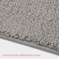 Коврик для дома Доляна &laquo;Нина&raquo;, 50&times;80 см, ворс короткий, цвет серый
