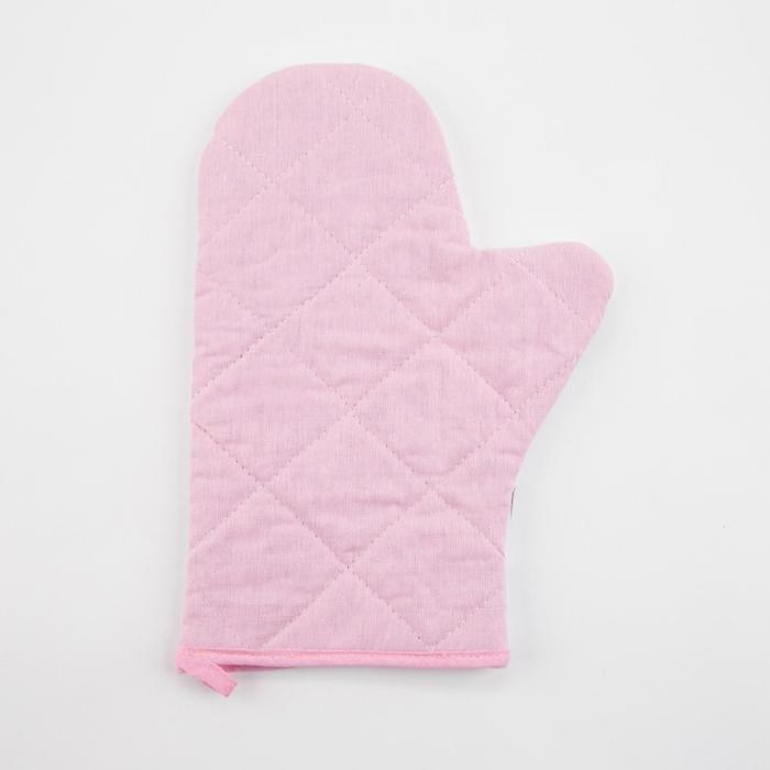 Варежка-прихватка &laquo;Чайные традиции&raquo; 20х28см,35% хлопок,65% п/э,ватин 250г/м2