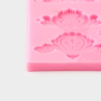 Молд &laquo;Валери&raquo;, силикон, 13,6&times;12,6&times;0,8 см, цвет розовый