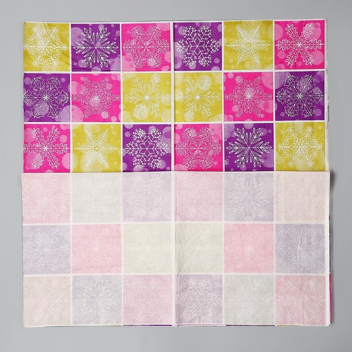 Новый год! Салфетки бумажные «Снежинки», в наборе 20 шт. Новый год! Салфетки бумажные «Снежинки», в наборе 20 шт.