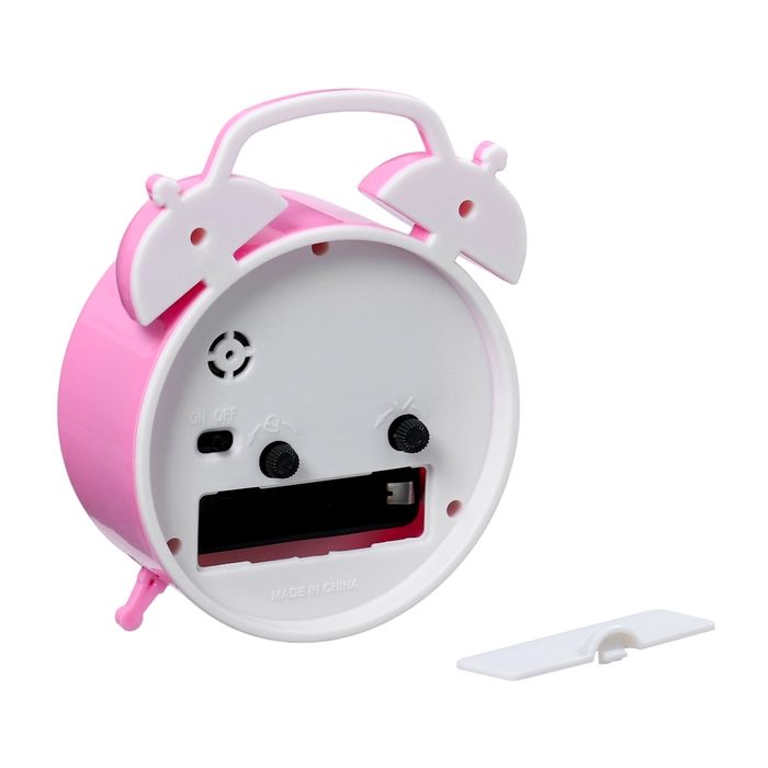 Часы - будильник настольные "Классика", дискретный ход, 12 х 8.5 см, АА