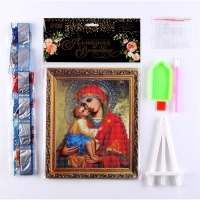 Алмазная вышивка &laquo;Почаевская&raquo;, 21 &times; 25 см, холст, ёмкость, с частичным заполнением