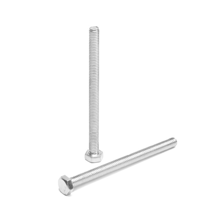 Болт ТУНДРА, оцинкованный, DIN 933, класс прочности 8.8, М6х80 мм, 5 кг