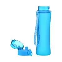 Бутылка для воды, с поильником, 600 мл, голубая Бутылка для воды, с поильником, 600 мл, голубая