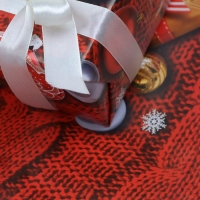 Новый год. Бумага упаковочная глянцевая "С Новым Годом!", 70 х 100 см,1 лист