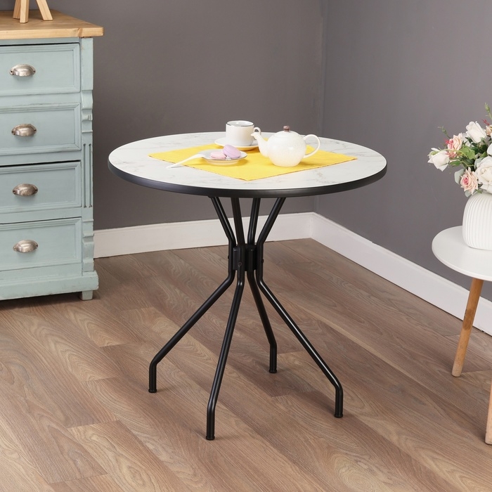 Стол кухонный Рунд ЛДСП 22 мм, 780х780х740, Сабия Стол кухонный Рунд ЛДСП 22 мм, 780х780х740, Сабия