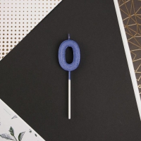 Свеча для торта, цифра «0», 11,5 х 2,3 см Свеча для торта, цифра «0», 11,5 х 2,3 см