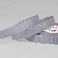 Лента репсовая, 15 мм, 23 &plusmn; 1 м, цвет светло-серый №3