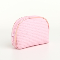 Набор косметичек 2 в 1 на молнии, цвет розовый