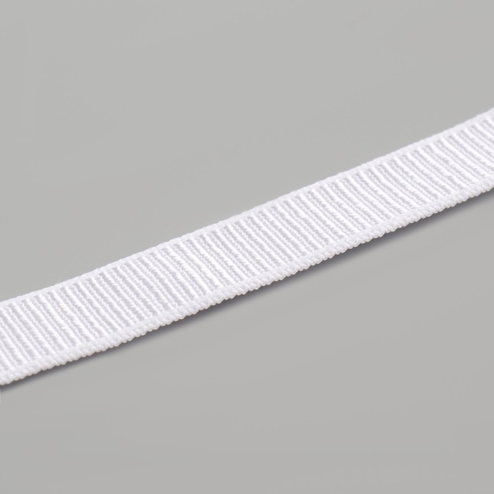 Резинка бельевая, в рубчик, 10 мм, 10 ± 1 м, цвет белый Резинка бельевая, в рубчик, 10 мм, 10 ± 1 м, цвет белый