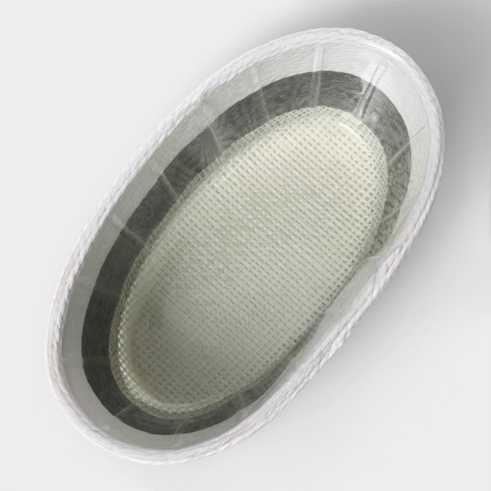 Кашпо для цветов плетёное &laquo;Бантик&raquo;, 19,5&times;12&times;8,5 см, овал, цвет МИКС