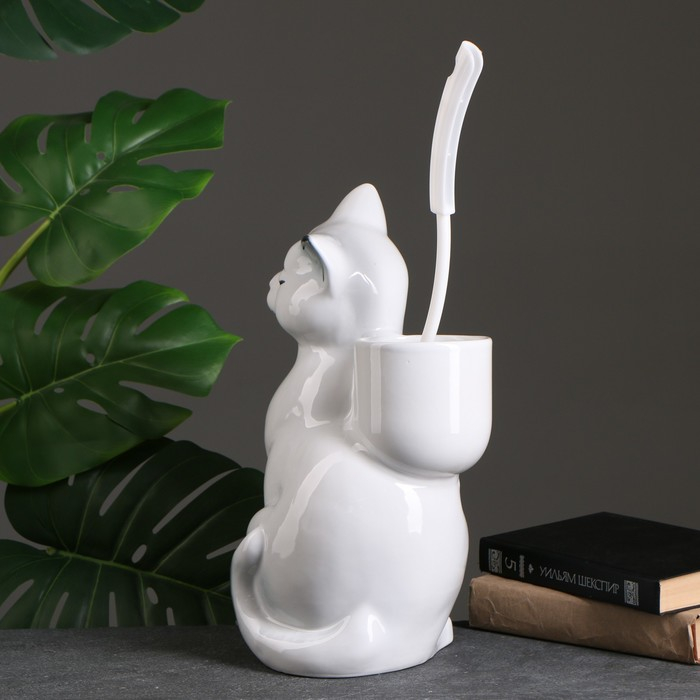 Подставка под ёрш Подставка под ёрш "Кошка" с ёршиком, 20х18х37см