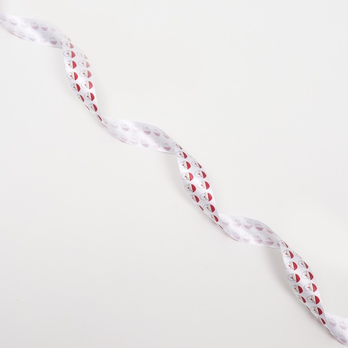 Новый год. Лента для декора и подарков, Дед Мороз, 2 см х 45 м