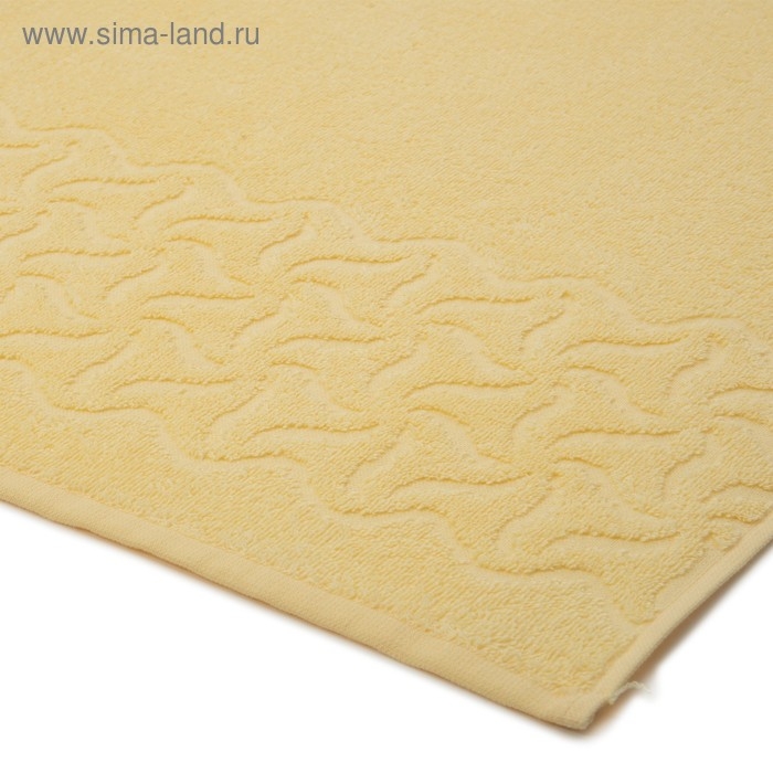 Полотенце махровое &laquo;Радуга&raquo; цвет жёлтый, 70х130, 295 гр/м