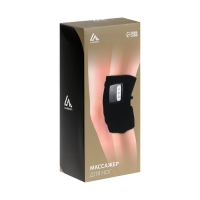 Массажёр для ног Luazon LEM-24 , бандаж на колено, нагрев до 65&deg;С, черный