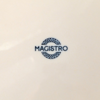 Тарелка фарфоровая десертная Magistro Ocean, d=17 см, цвет голубой Тарелка фарфоровая десертная Magistro Ocean, d=17 см, цвет голубой